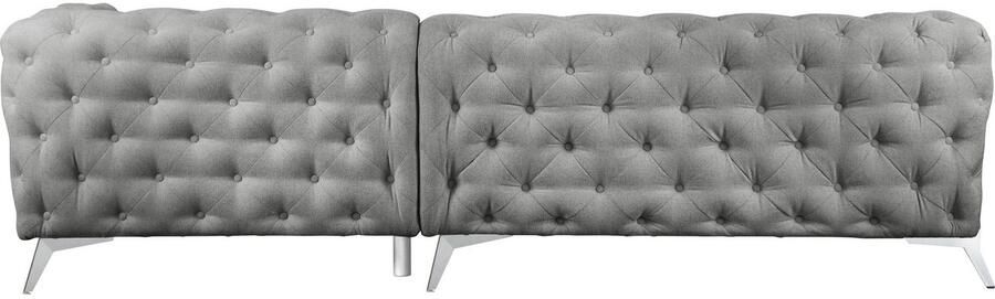 Leonique Chesterfield-bank Amaury L-vorm Chesterfield-look bxd elk 262 cm kleur van de poten ter keuze - Foto 8