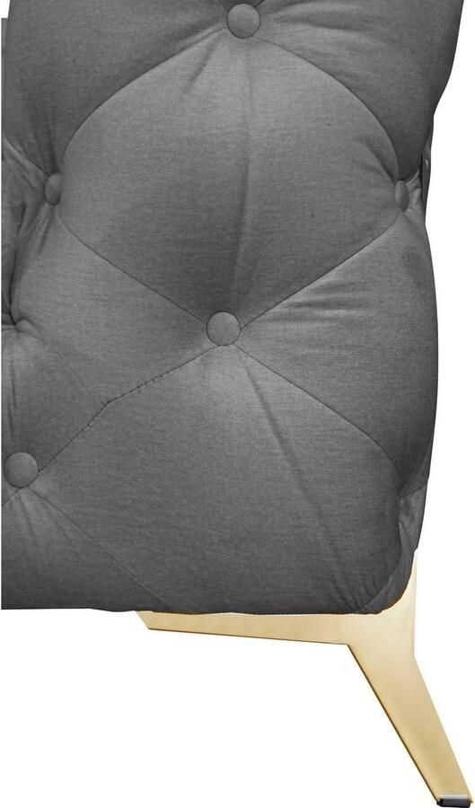 Leonique Chesterfield-bank Amaury L-vorm Chesterfield-look bxd elk 262 cm kleur van de poten ter keuze - Foto 3