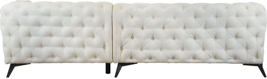 Leonique Chesterfield-bank Amaury L-vorm Chesterfield-look bxd elk 262 cm kleur van de poten ter keuze - Foto 9