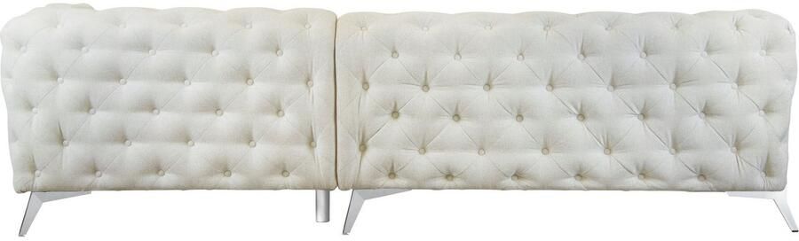 Leonique Chesterfield-bank Amaury L-vorm Chesterfield-look bxd elk 262 cm kleur van de poten ter keuze - Foto 8