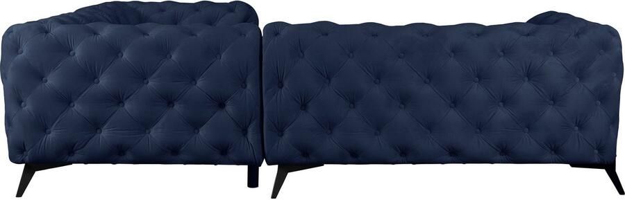 Home affaire Chesterfield-bank Amaury L-vorm Chesterfield-look bxd elk 262 cm kleur van de poten ter keuze - Foto 6