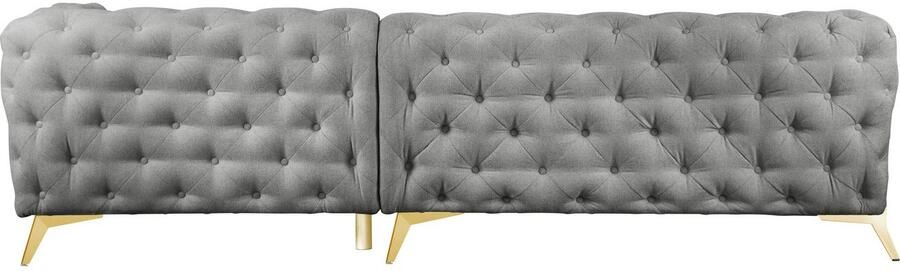 Leonique Chesterfield-bank Amaury L-vorm Chesterfield-look bxd elk 262 cm kleur van de poten ter keuze - Foto 8