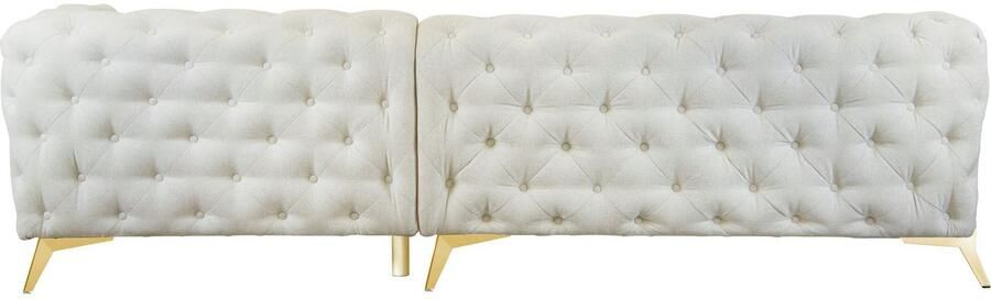 Leonique Chesterfield-bank Amaury L-vorm Chesterfield-look bxd elk 262 cm kleur van de poten ter keuze - Foto 8