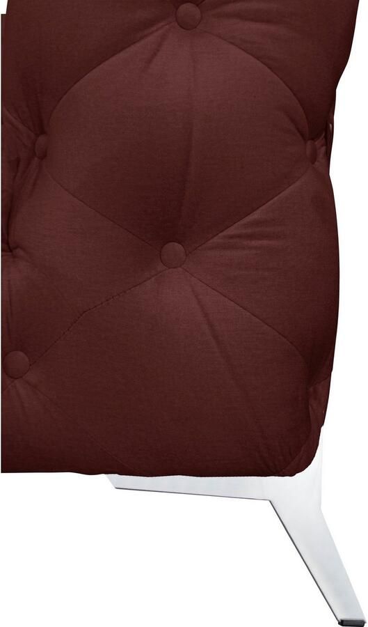 Leonique Chesterfield-bank Amaury L-vorm Chesterfield-look bxd elk 262 cm kleur van de poten ter keuze - Foto 3