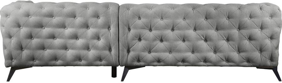 Leonique Chesterfield-bank Amaury L-vorm Chesterfield-look bxd elk 262 cm kleur van de poten ter keuze - Foto 9