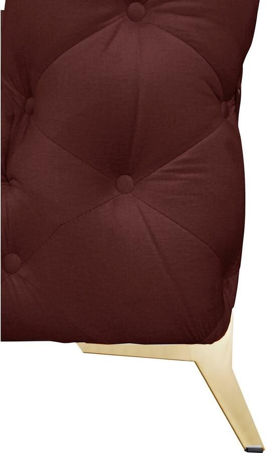 Leonique Chesterfield-bank Amaury L-vorm Chesterfield-look bxd elk 262 cm kleur van de poten ter keuze - Foto 3