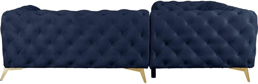 Leonique Chesterfield-bank Amaury L-vorm Chesterfield-look bxd elk 262 cm kleur van de poten ter keuze - Foto 5