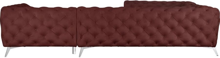 Leonique Chesterfield-bank Amaury L-vorm grote hoekbank chesterfield-look breedte 323 cm kleur van de poten ter keuze - Foto 9