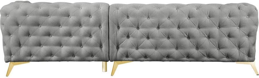 Home affaire Chesterfield-bank Amaury L-vorm grote hoekbank chesterfield-look breedte 323 cm kleur van de poten ter keuze - Foto 6