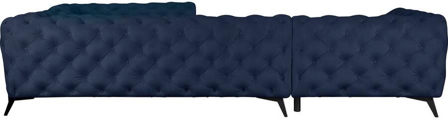 Leonique Chesterfield-bank Amaury L-vorm grote hoekbank chesterfield-look breedte 323 cm kleur van de poten ter keuze - Foto 8