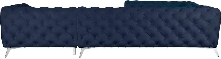 Leonique Chesterfield-bank Amaury L-vorm grote hoekbank chesterfield-look breedte 323 cm kleur van de poten ter keuze - Foto 9