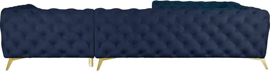 Leonique Chesterfield-bank Amaury L-vorm grote hoekbank chesterfield-look breedte 323 cm kleur van de poten ter keuze - Foto 9