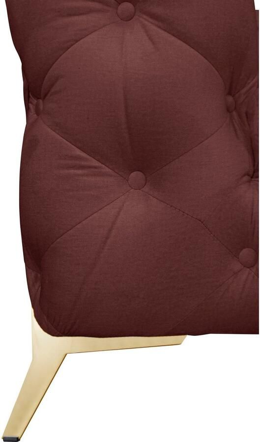 Leonique Chesterfield-bank Amaury L-vorm grote hoekbank chesterfield-look breedte 323 cm kleur van de poten ter keuze - Foto 2