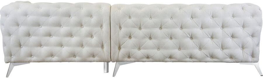 Home affaire Chesterfield-bank Amaury L-vorm grote hoekbank chesterfield-look breedte 323 cm kleur van de poten ter keuze - Foto 5