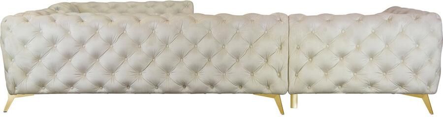 Leonique Chesterfield-bank Amaury L-vorm grote hoekbank chesterfield-look breedte 323 cm kleur van de poten ter keuze - Foto 10