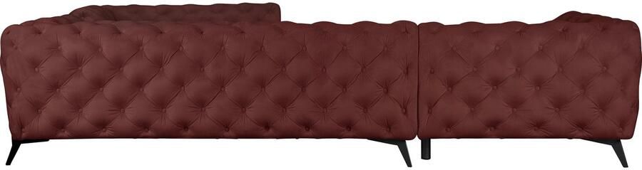 Leonique Chesterfield-bank Amaury L-vorm grote hoekbank chesterfield-look breedte 323 cm kleur van de poten ter keuze - Foto 8