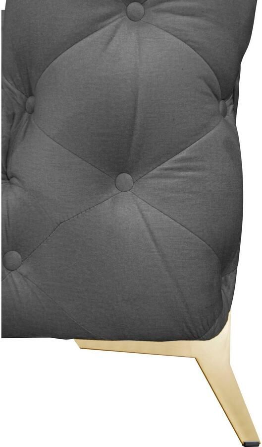 Leonique Chesterfield-bank Amaury L-vorm grote hoekbank chesterfield-look breedte 323 cm kleur van de poten ter keuze - Foto 2