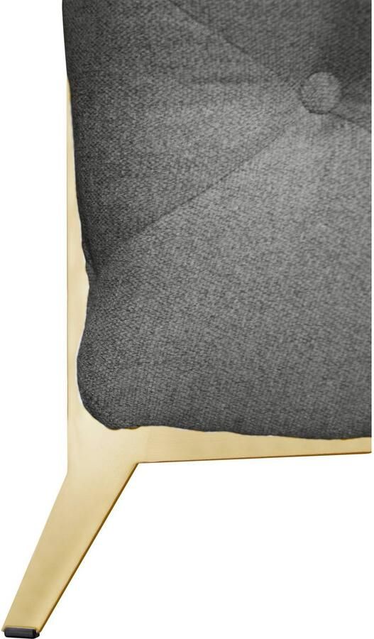 Leonique Chesterfield-bank Amaury L-vorm grote hoekbank chesterfield-look breedte 323 cm kleur van de poten ter keuze - Foto 2