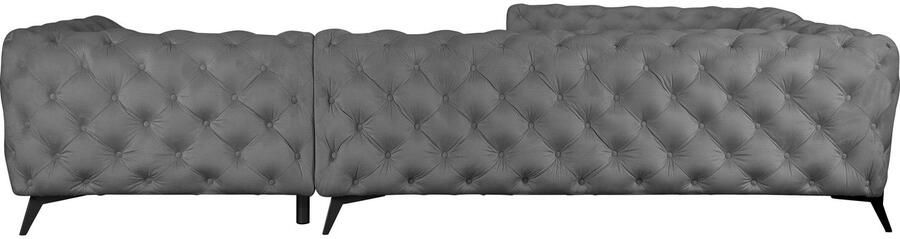 Leonique Chesterfield-bank Amaury L-vorm grote hoekbank chesterfield-look breedte 323 cm kleur van de poten ter keuze - Foto 10