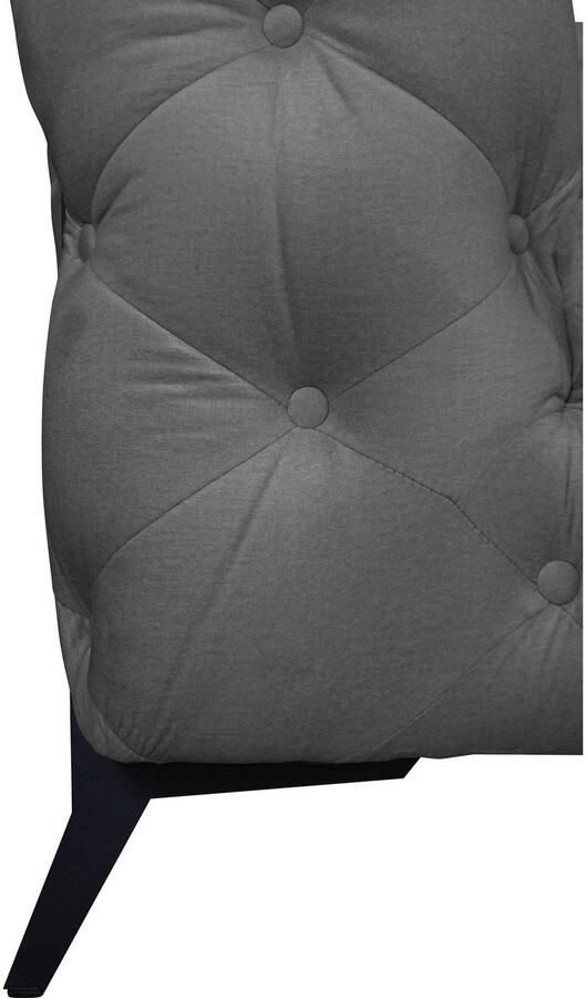 Leonique Chesterfield-bank Amaury L-vorm grote hoekbank chesterfield-look breedte 323 cm kleur van de poten ter keuze - Foto 3