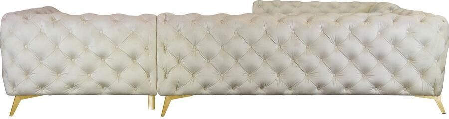 Leonique Chesterfield-bank Amaury L-vorm grote hoekbank chesterfield-look breedte 323 cm kleur van de poten ter keuze - Foto 10