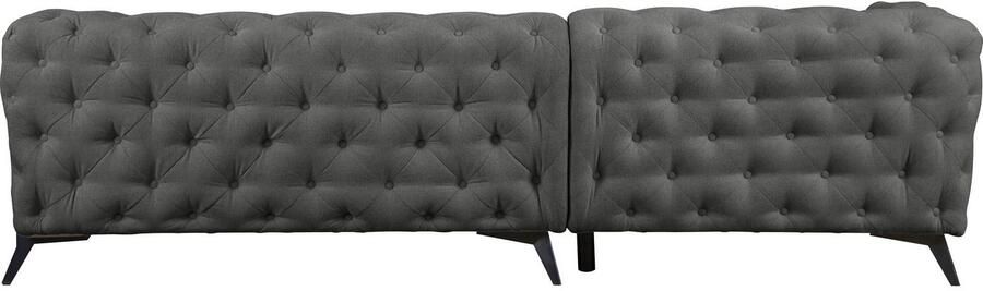 Leonique Chesterfield-bank Amaury L-vorm grote hoekbank chesterfield-look breedte 323 cm kleur van de poten ter keuze - Foto 7