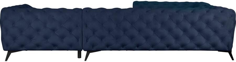 Leonique Chesterfield-bank Amaury L-vorm grote hoekbank chesterfield-look breedte 323 cm kleur van de poten ter keuze - Foto 10