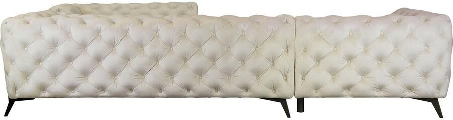 Leonique Chesterfield-bank Amaury L-vorm grote hoekbank chesterfield-look breedte 323 cm kleur van de poten ter keuze - Foto 10