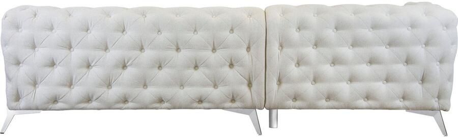 Leonique Chesterfield-bank Amaury L-vorm grote hoekbank chesterfield-look breedte 323 cm kleur van de poten ter keuze - Foto 7