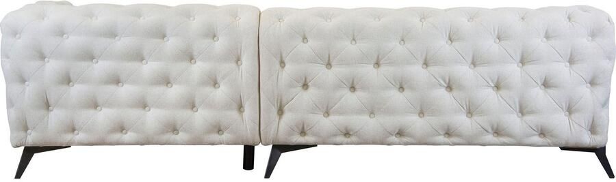 Leonique Chesterfield-bank Amaury L-vorm grote hoekbank chesterfield-look breedte 323 cm kleur van de poten ter keuze - Foto 8