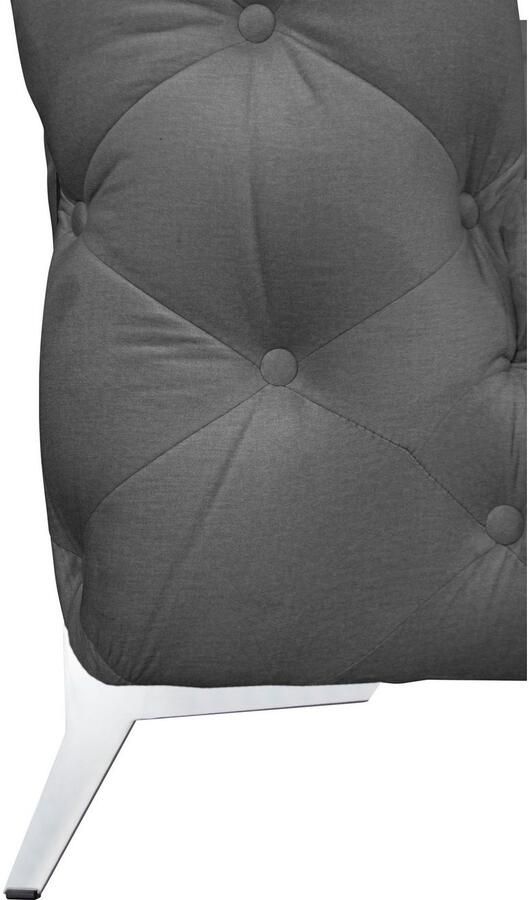 Leonique Chesterfield-bank Amaury L-vorm grote hoekbank chesterfield-look breedte 323 cm kleur van de poten ter keuze - Foto 2