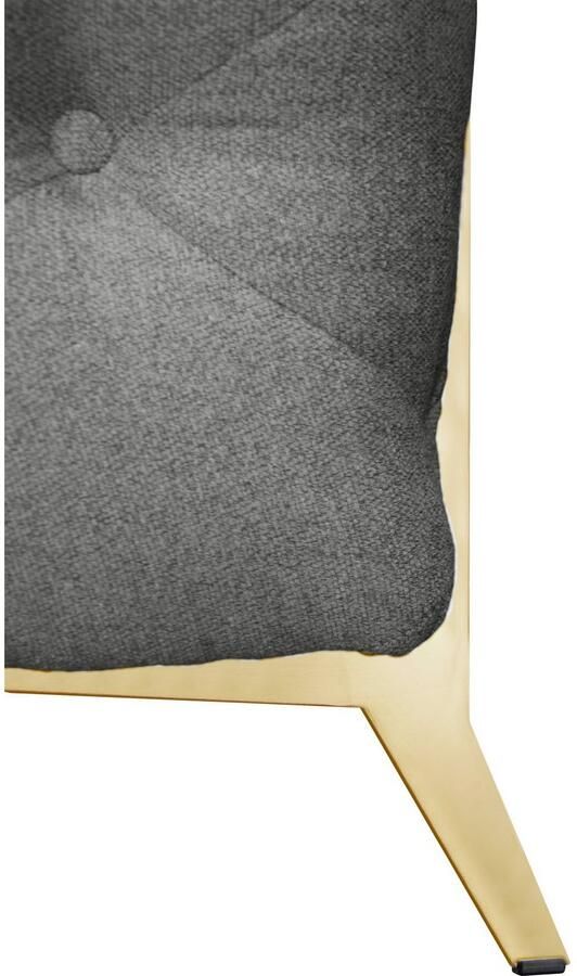 Leonique Chesterfield-bank Amaury L-vorm grote hoekbank chesterfield-look breedte 323 cm kleur van de poten ter keuze - Foto 2