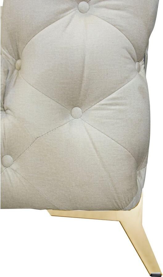 Leonique Chesterfield-bank Amaury L-vorm moderne chersterfield-look breedte 262 cm kleur van de poten ter keuze - Foto 3