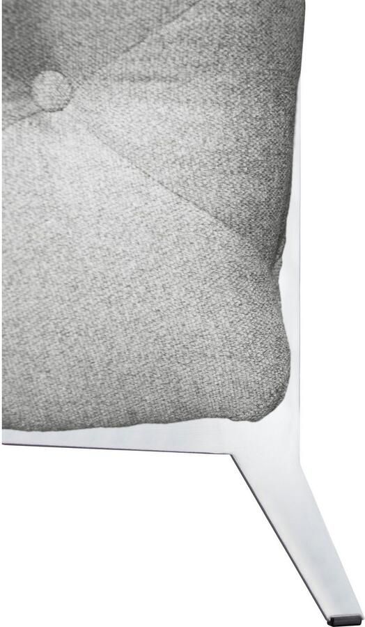 Leonique Chesterfield-bank Amaury L-vorm moderne chersterfield-look breedte 262 cm kleur van de poten ter keuze - Foto 3