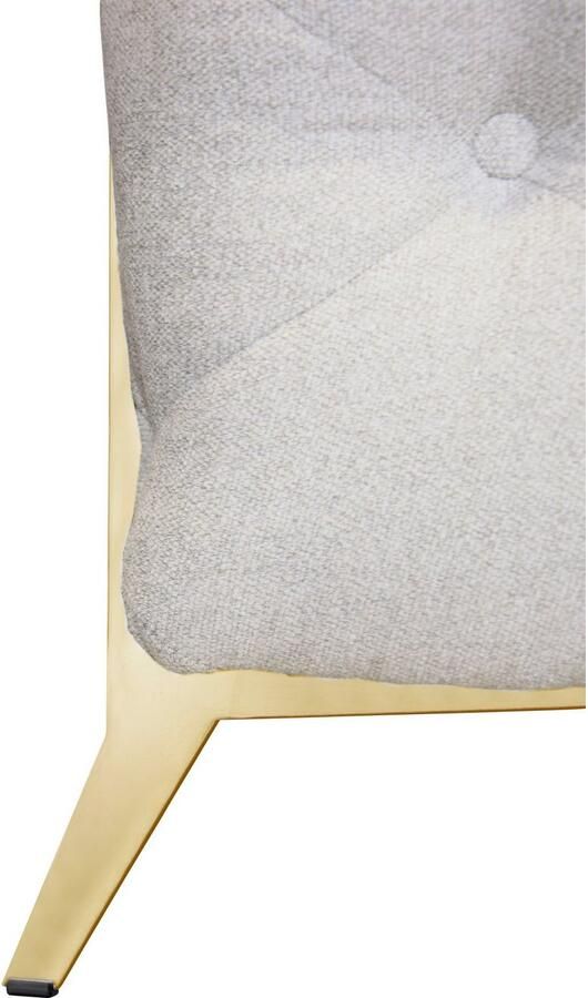 Leonique Chesterfield-bank Amaury L-vorm moderne chersterfield-look breedte 262 cm kleur van de poten ter keuze - Foto 2