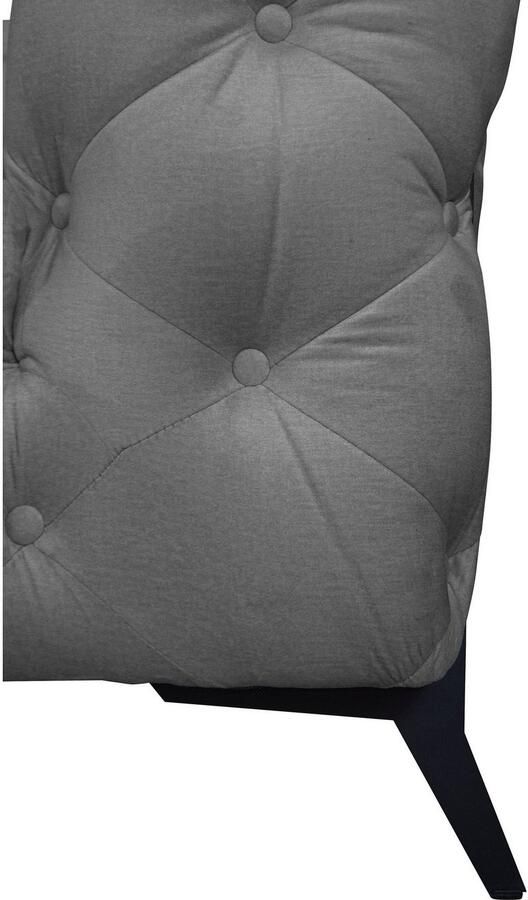 Leonique Chesterfield-bank Amaury L-vorm moderne chersterfield-look breedte 262 cm kleur van de poten ter keuze - Foto 3