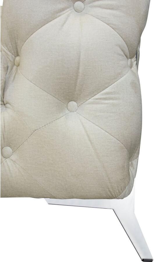 Leonique Chesterfield-bank Amaury L-vorm moderne chersterfield-look breedte 262 cm kleur van de poten ter keuze - Foto 3