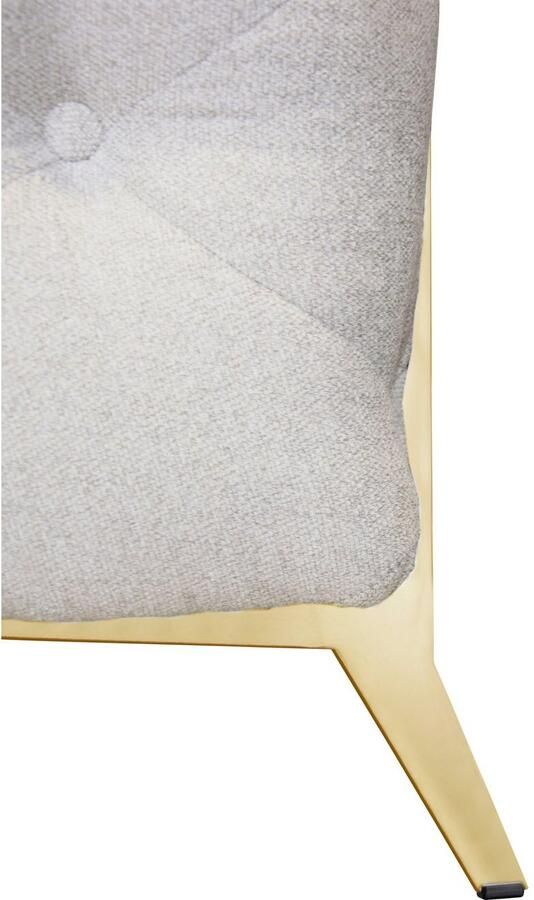 Leonique Chesterfield-bank Amaury L-vorm moderne chersterfield-look breedte 262 cm kleur van de poten ter keuze - Foto 3