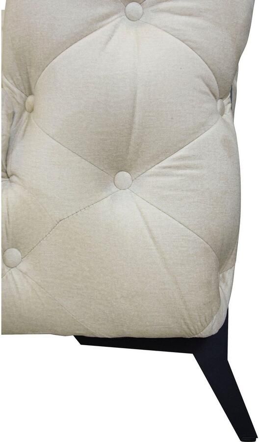 Leonique Chesterfield-bank Amaury L-vorm moderne chersterfield-look breedte 262 cm kleur van de poten ter keuze - Foto 3