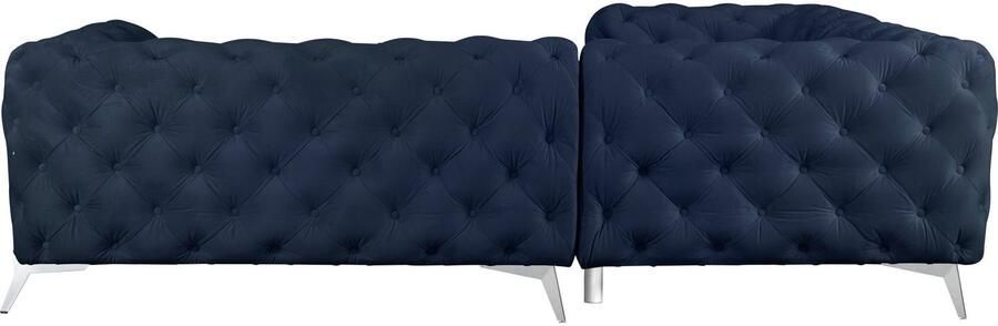 Home affaire Chesterfield-bank Amaury L-vorm moderne chersterfield-look breedte 262 cm kleur van de poten ter keuze - Foto 6