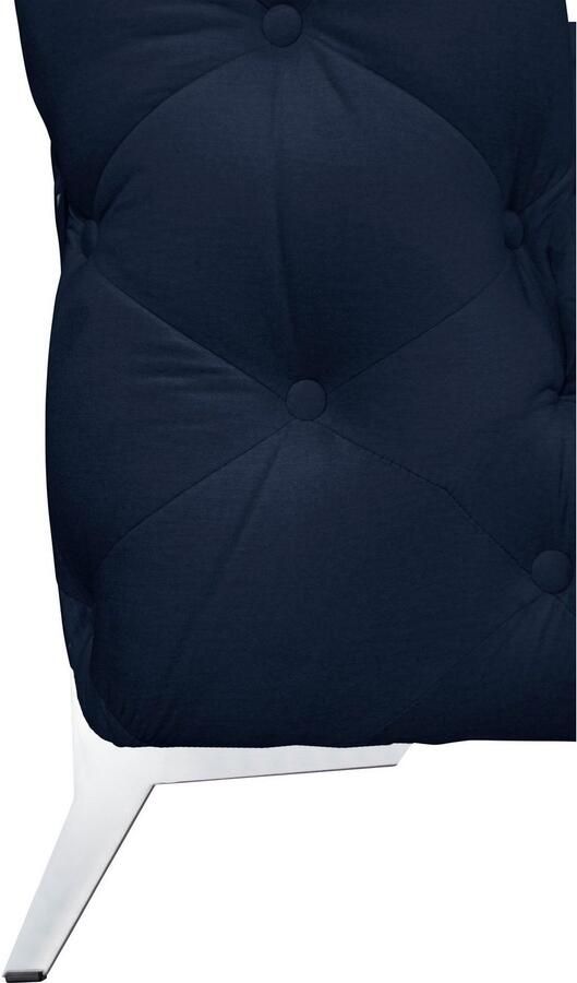 Leonique Chesterfield-bank Amaury L-vorm moderne chersterfield-look breedte 262 cm kleur van de poten ter keuze - Foto 2