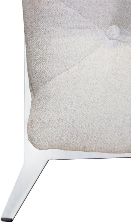 Leonique Chesterfield-bank Amaury L-vorm moderne chersterfield-look breedte 262 cm kleur van de poten ter keuze - Foto 3