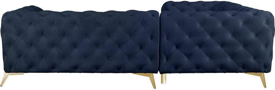Home affaire Chesterfield-bank Amaury L-vorm moderne chersterfield-look breedte 262 cm kleur van de poten ter keuze - Foto 6
