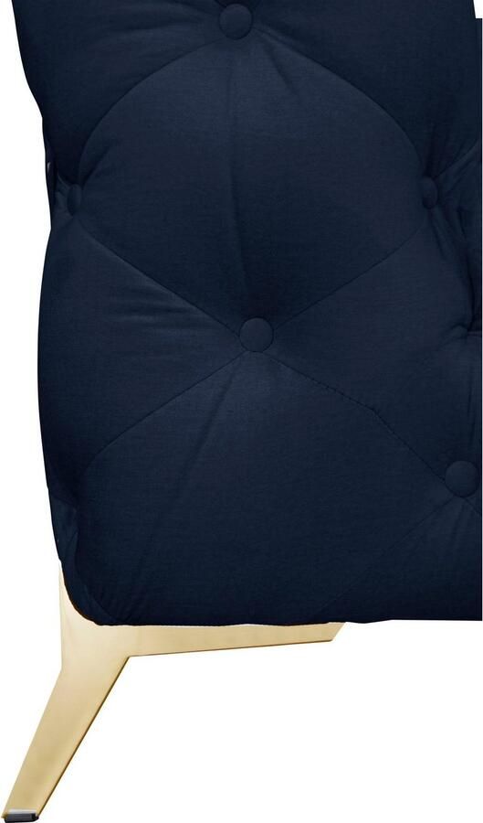 Leonique Chesterfield-bank Amaury L-vorm moderne chersterfield-look breedte 262 cm kleur van de poten ter keuze - Foto 2