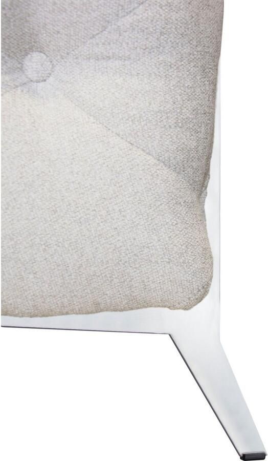 Leonique Chesterfield-bank Amaury L-vorm moderne chersterfield-look breedte 262 cm kleur van de poten ter keuze - Foto 4