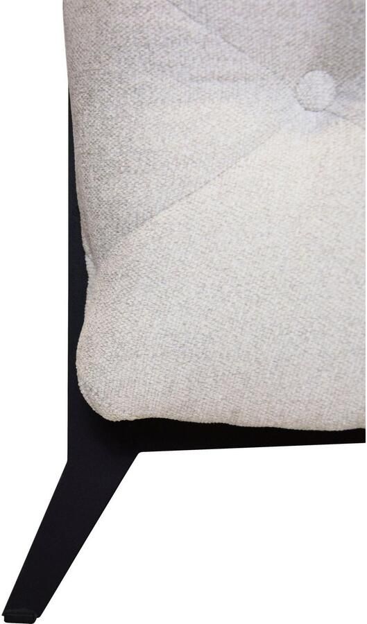 Leonique Chesterfield-bank Amaury L-vorm moderne chersterfield-look breedte 262 cm kleur van de poten ter keuze - Foto 3