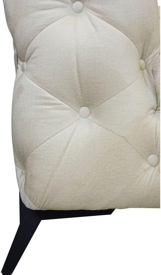 Leonique Chesterfield-bank Amaury L-vorm moderne chersterfield-look breedte 262 cm kleur van de poten ter keuze - Foto 3