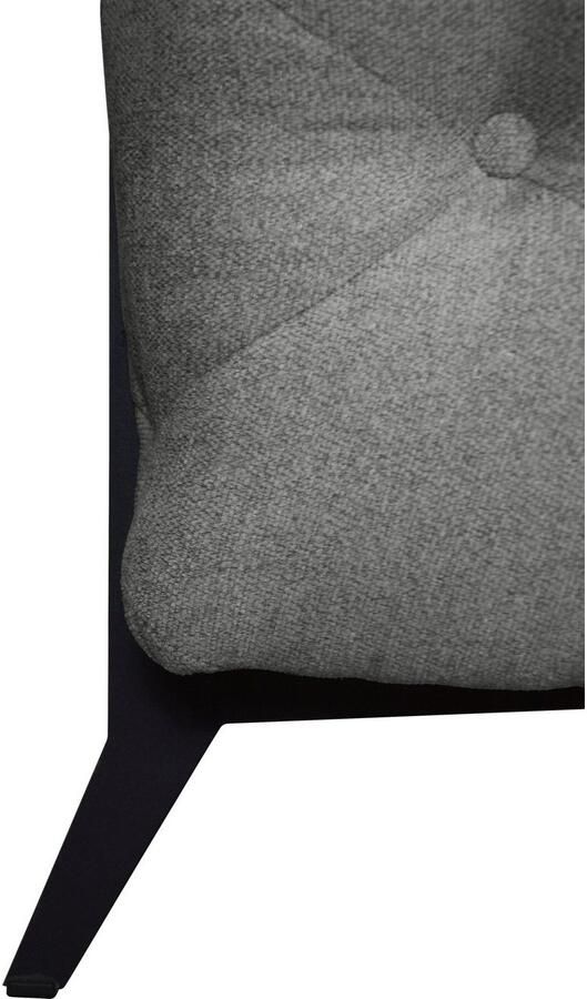 Leonique Chesterfield-bank Amaury L-vorm moderne chersterfield-look breedte 262 cm kleur van de poten ter keuze - Foto 2