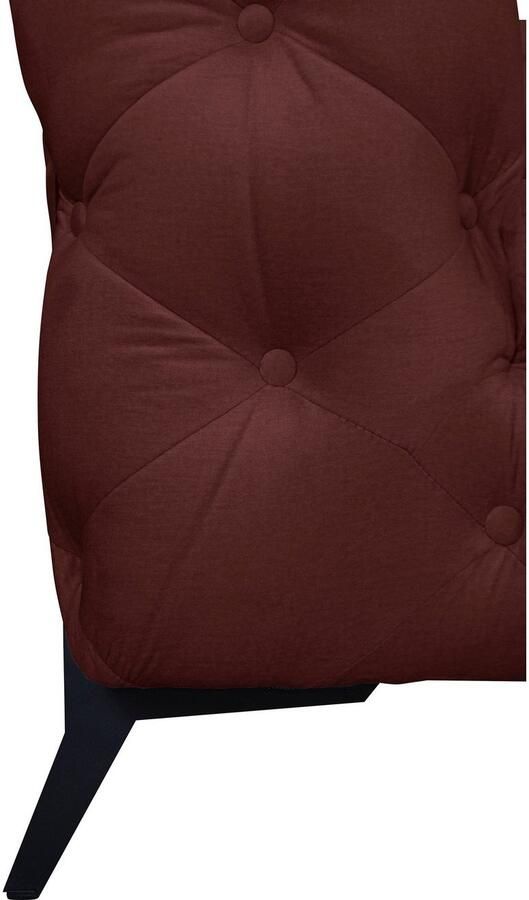 Leonique Chesterfield-bank Amaury L-vorm moderne chersterfield-look breedte 262 cm kleur van de poten ter keuze - Foto 2