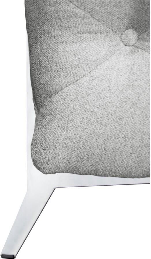 Leonique Chesterfield-bank Amaury L-vorm moderne chersterfield-look breedte 262 cm kleur van de poten ter keuze - Foto 4